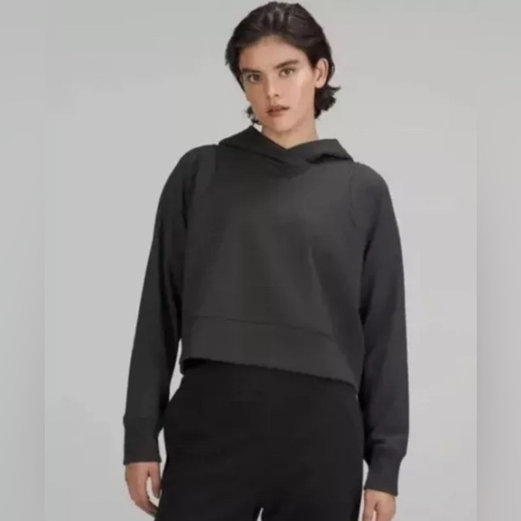 Lululemon Loungeful Cropped Hoodie *Spark unsure of size 4/S  (j6) - Picture 1 of 10